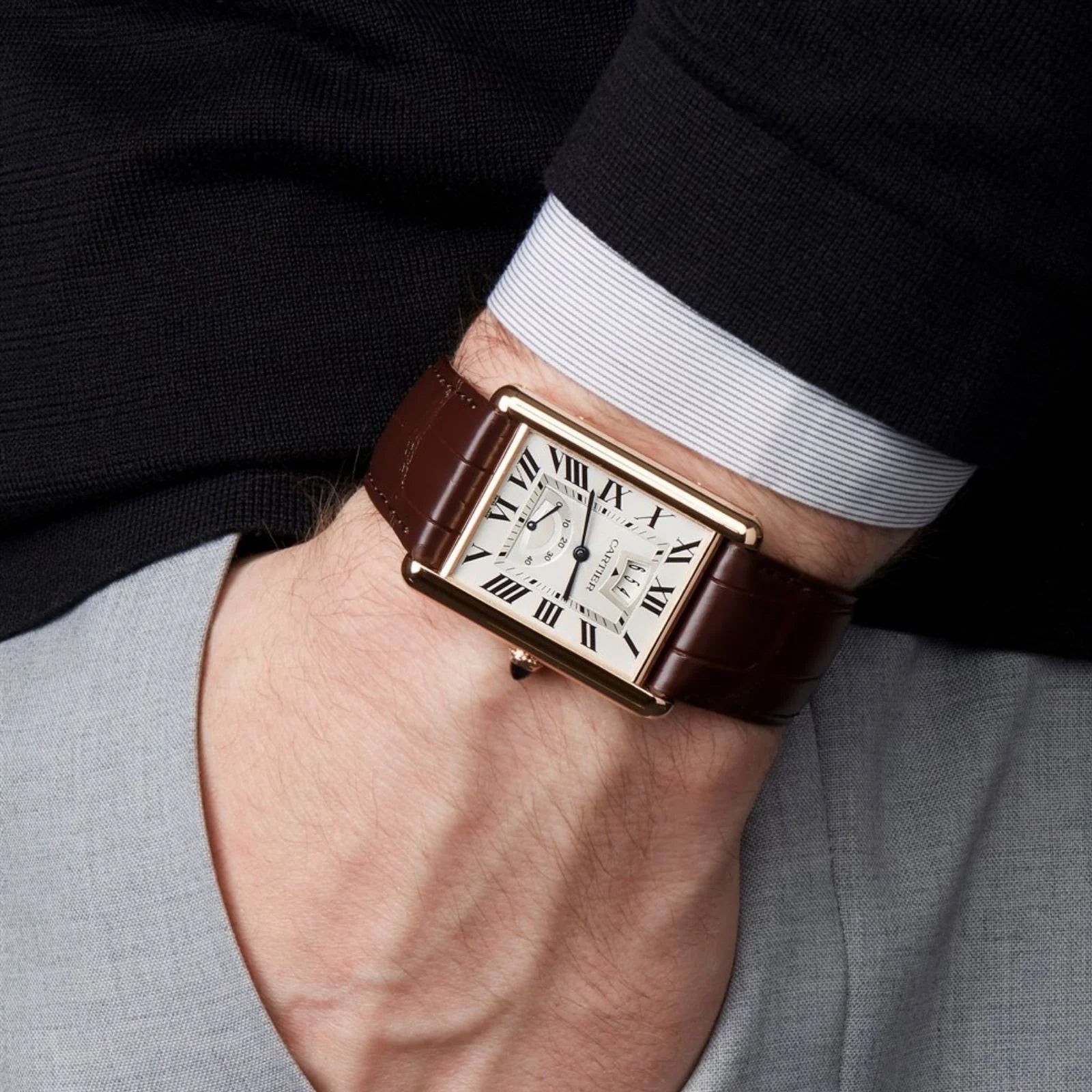 The tank watch Cartier and the Tank