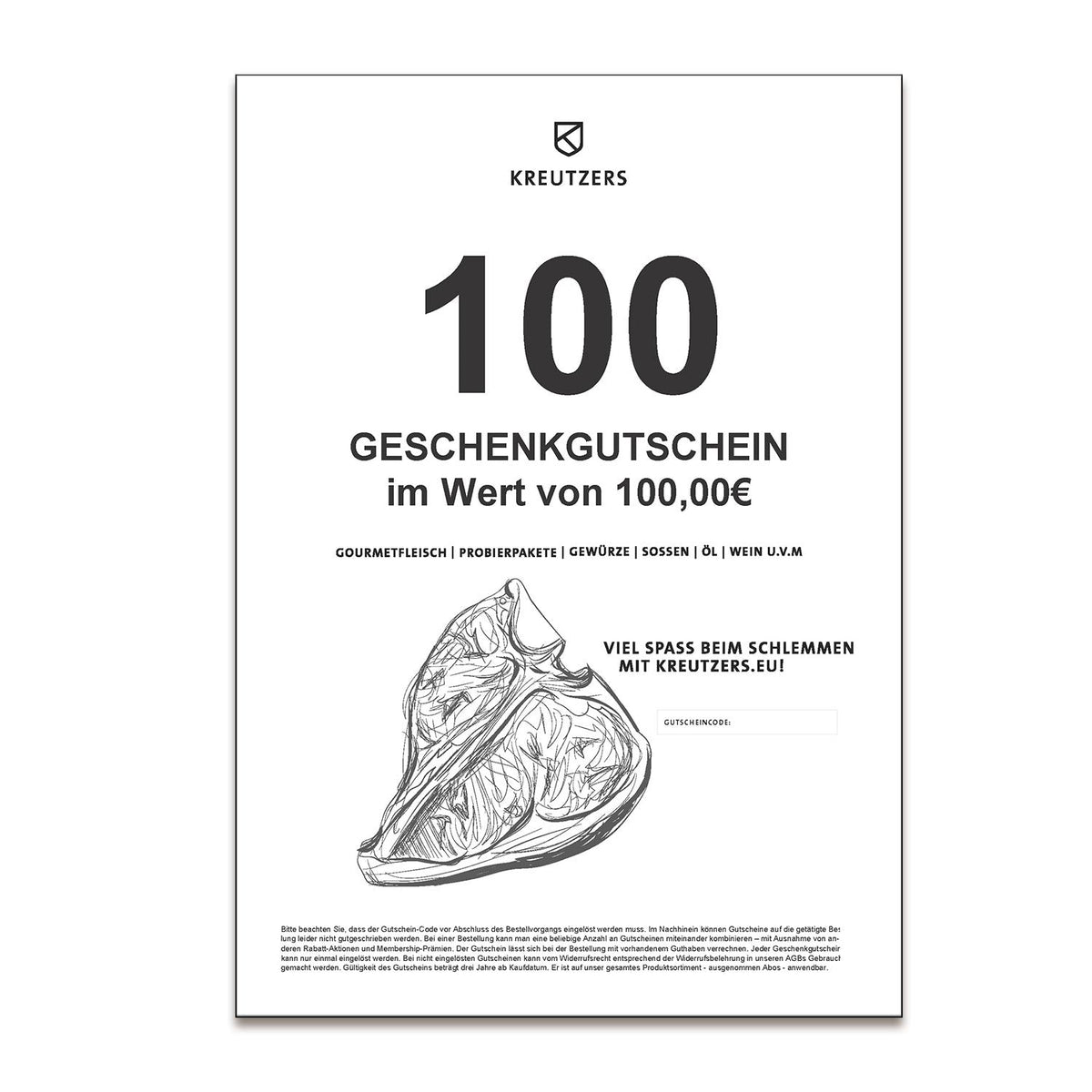 🎁 Wertgutschein für Kreutzer Steakkultur unter www.kreutzers.eu (25% off)