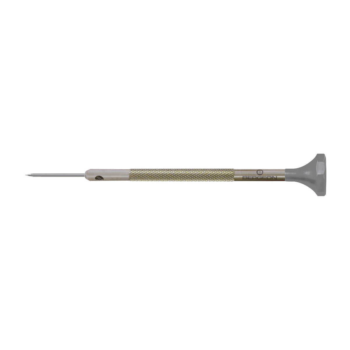 Bergeon Schraubendreher 30081-AT-110, aus Inox, mit Edelstahlklinge, 1,1 mm, mit 2 Ersatzklingen