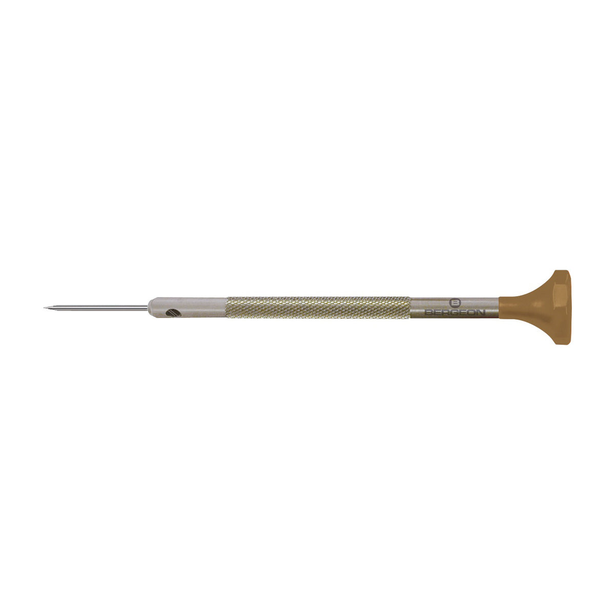 Bergeon Schraubendreher 30081-AT-130, aus Inox, mit Edelstahlklinge, 1,3 mm, mit 2 Ersatzklingen
