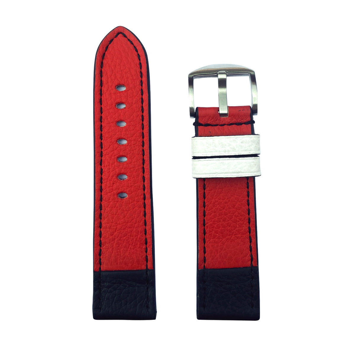 Apple Watch Ultra Armband – Rennanzug-Edition, Rot/Rot, handgefertigt – Made in Germany