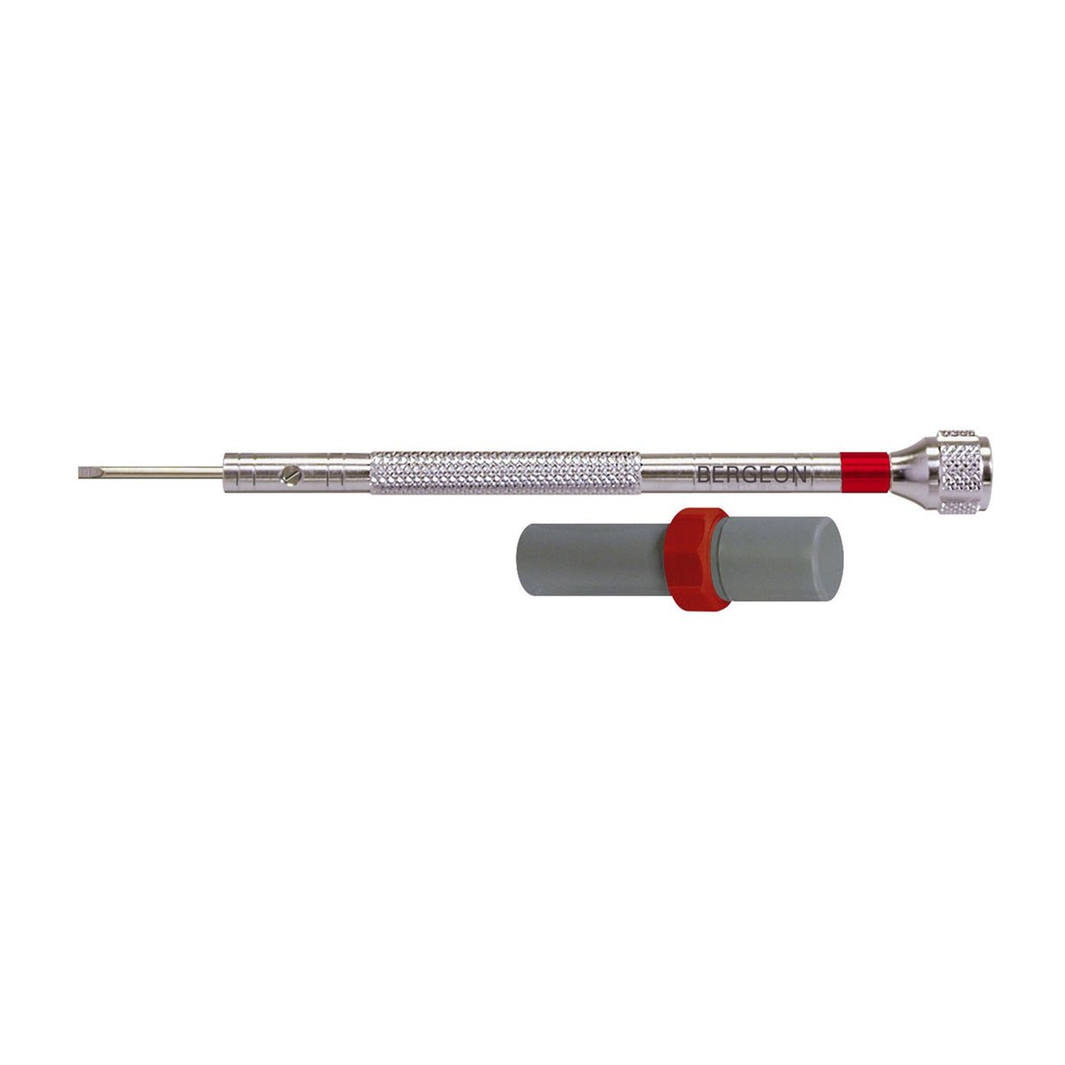 Bergeon Schraubendreher 30080- mit Stahlklinge, für Uhrmacher, mit Ersatzklingen