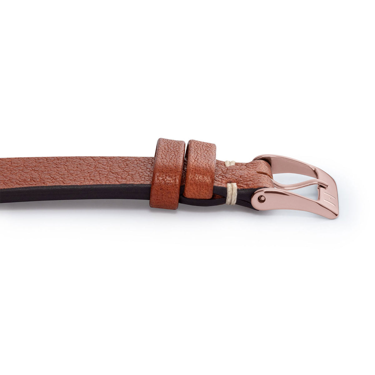 Apple Watch leather strap made of soft leather &quot;ALTONA&quot; (organic leather) - cognac 