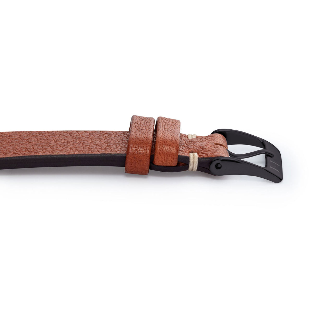 Apple Watch leather strap made of soft leather &quot;ALTONA&quot; (organic leather) - cognac 