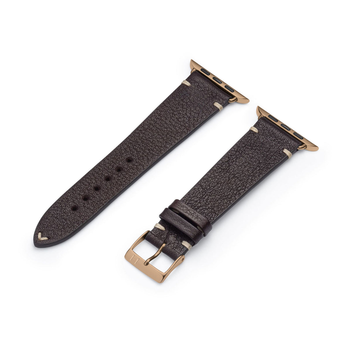 Apple Watch leather strap made of soft leather &quot;ALTONA&quot; (organic leather) - Mocha 