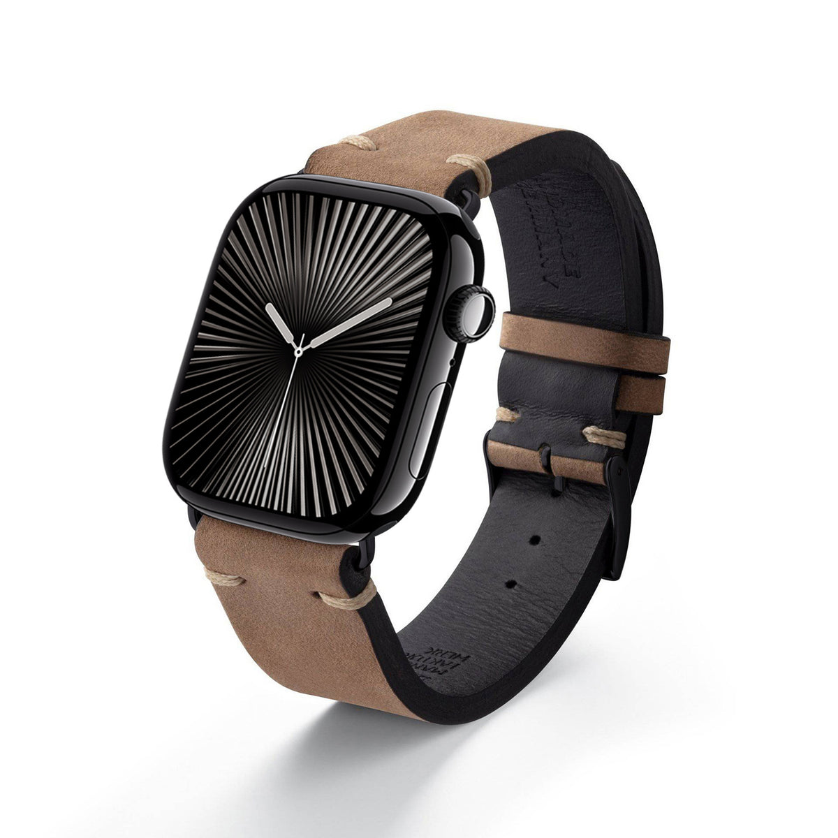 Apple Watch 10 Armband UHLENHORST (Vegetabiles Vintage-Leder) – Sand
