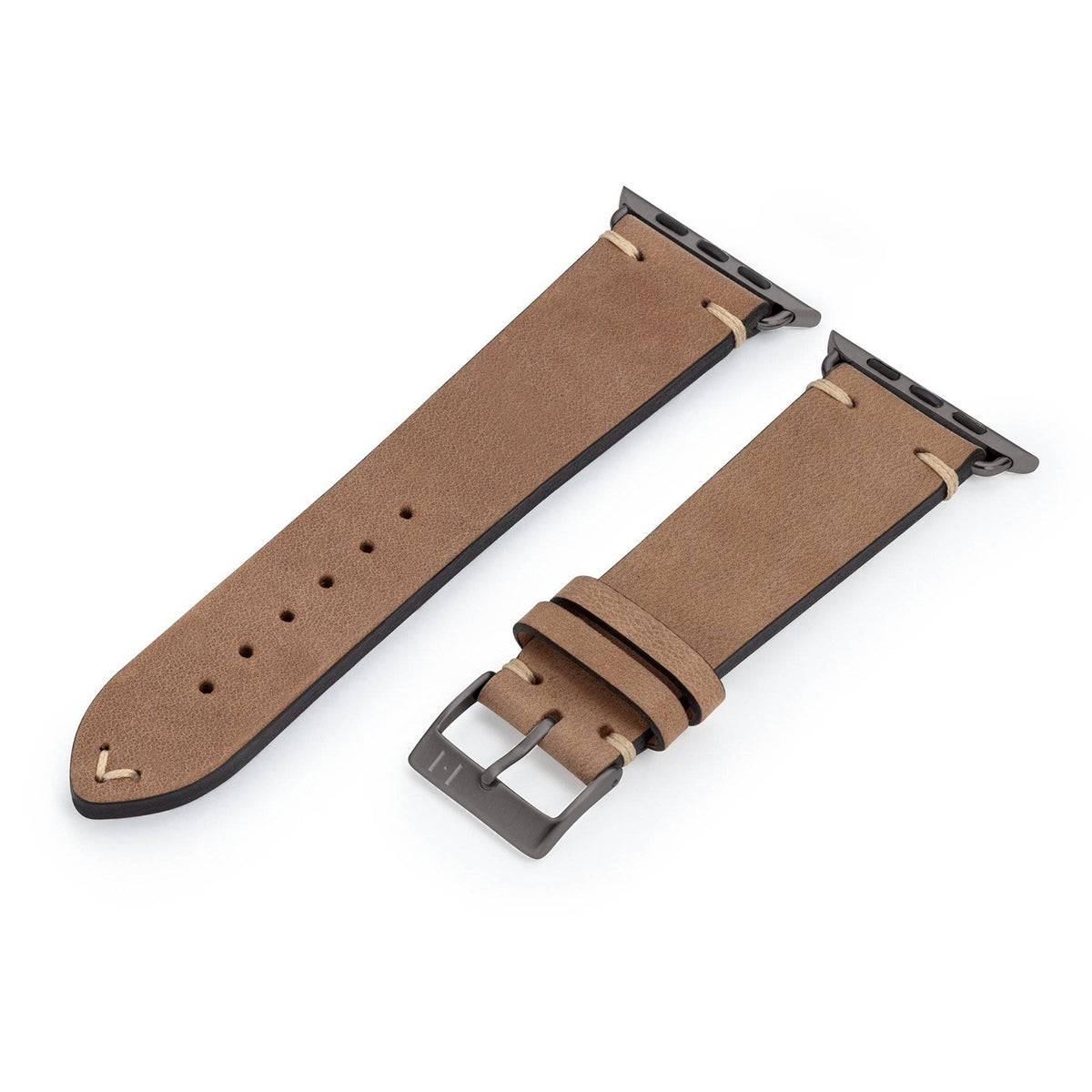 Apple Watch 10 Armband UHLENHORST (Vegetabiles Vintage-Leder) – Sand