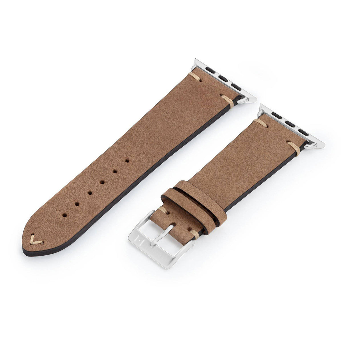 Apple Watch 10 Armband UHLENHORST (Vegetabiles Vintage-Leder) – Sand