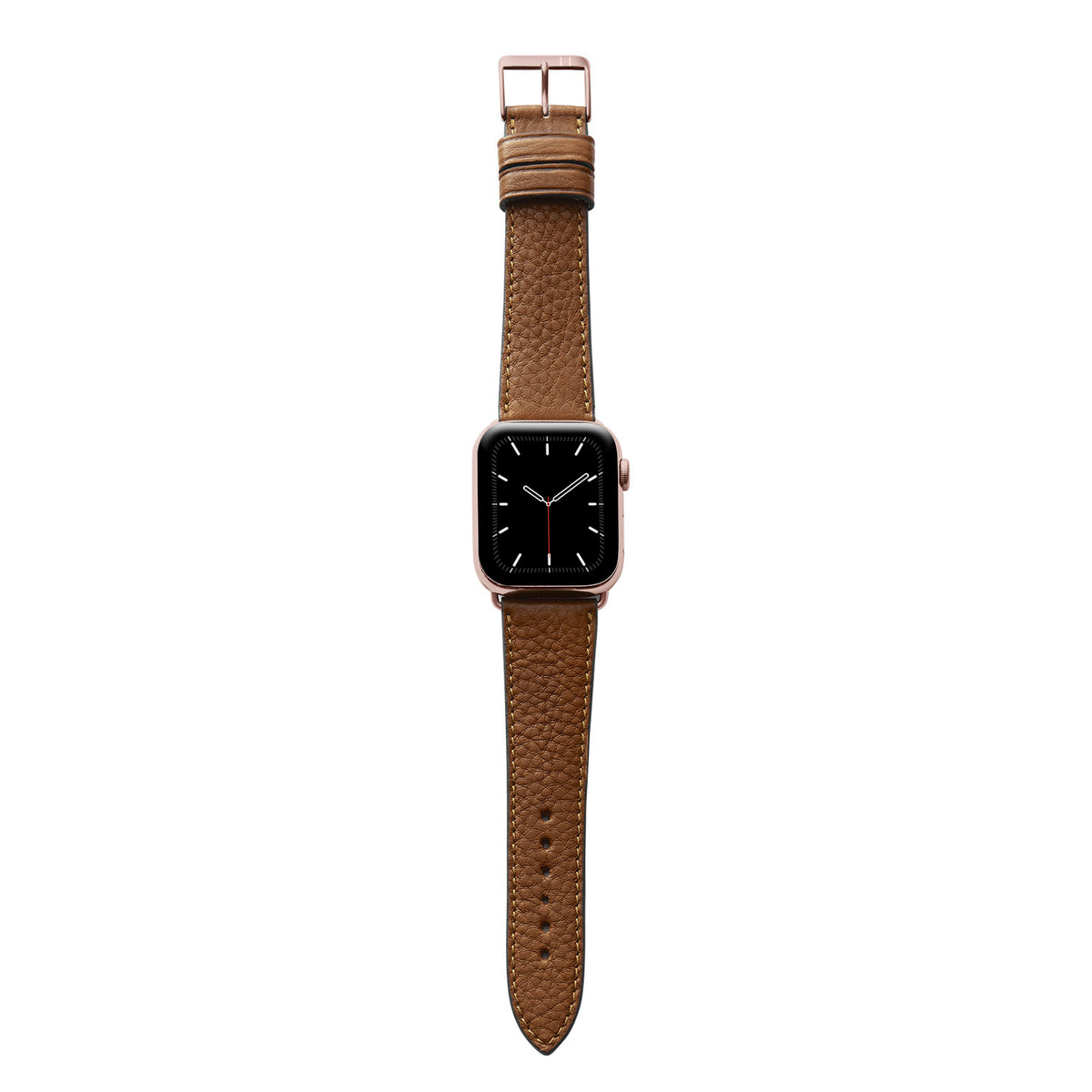 Apple Watch horlogebandje &quot;EIMSBÜTTEL&quot; (gecertificeerd biologisch leer) - Cognac