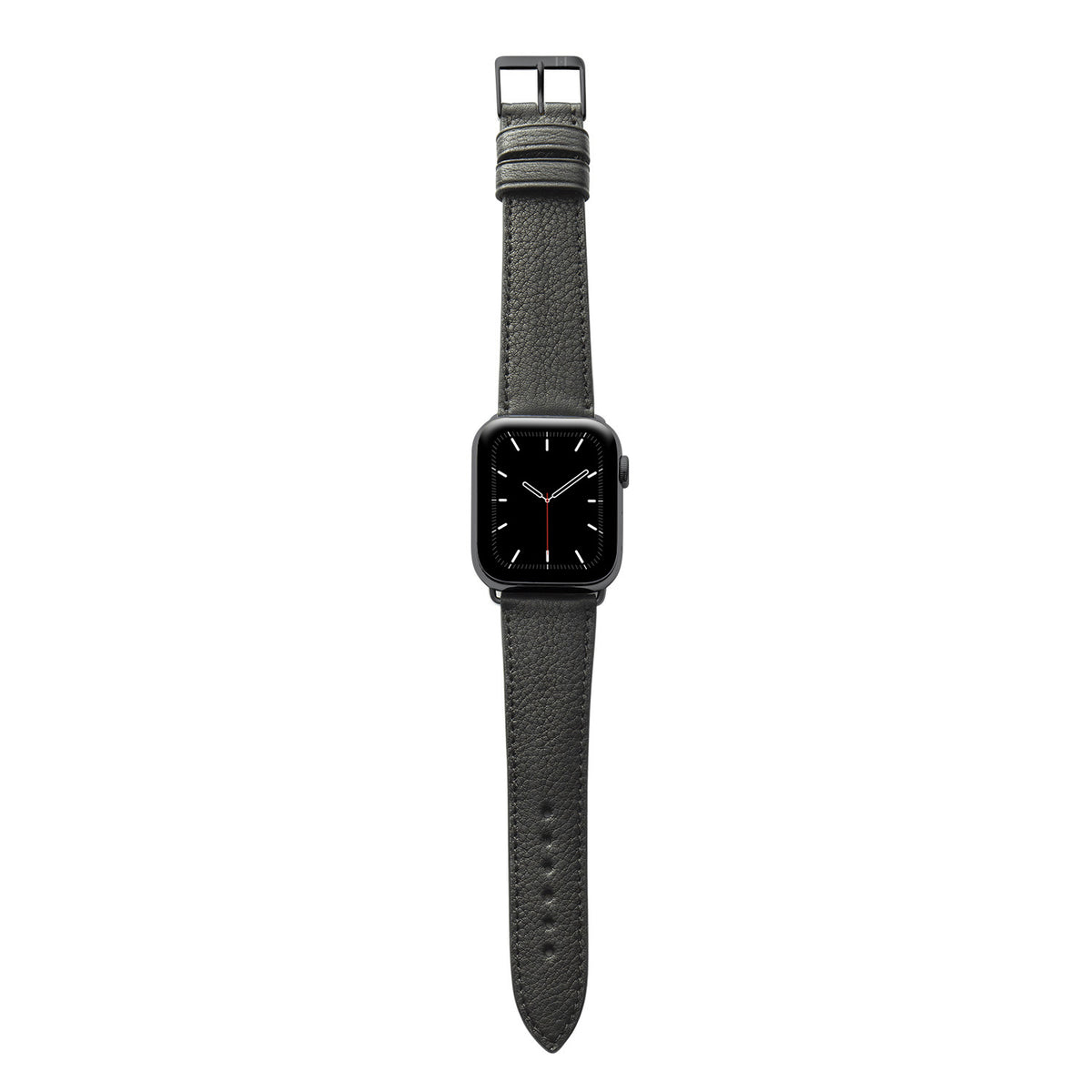 Apple Watch horlogebandje &quot;EIMSBÜTTEL&quot; (gecertificeerd biologisch leer) - Zwart