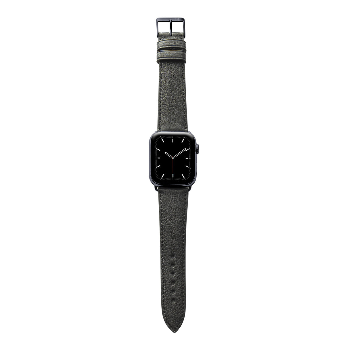Bracelet Apple Watch &quot;EIMSBÜTTEL&quot; (cuir biologique certifié) - noir
