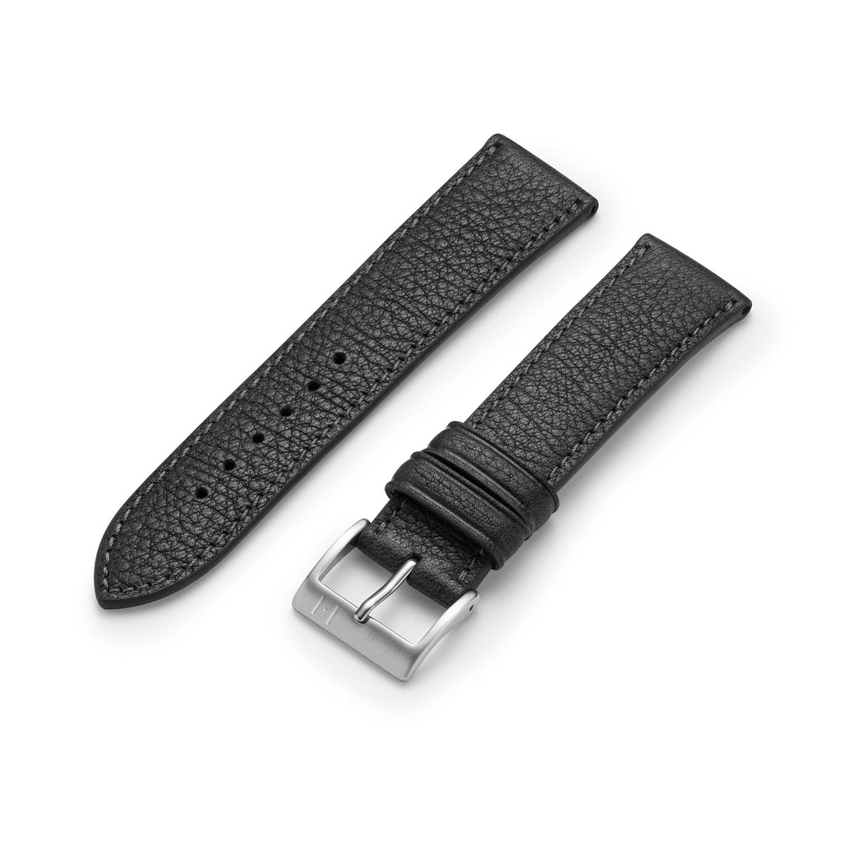 Watch strap &quot;EIMSBÜTTEL&quot; (certified organic leather) - silver clasp