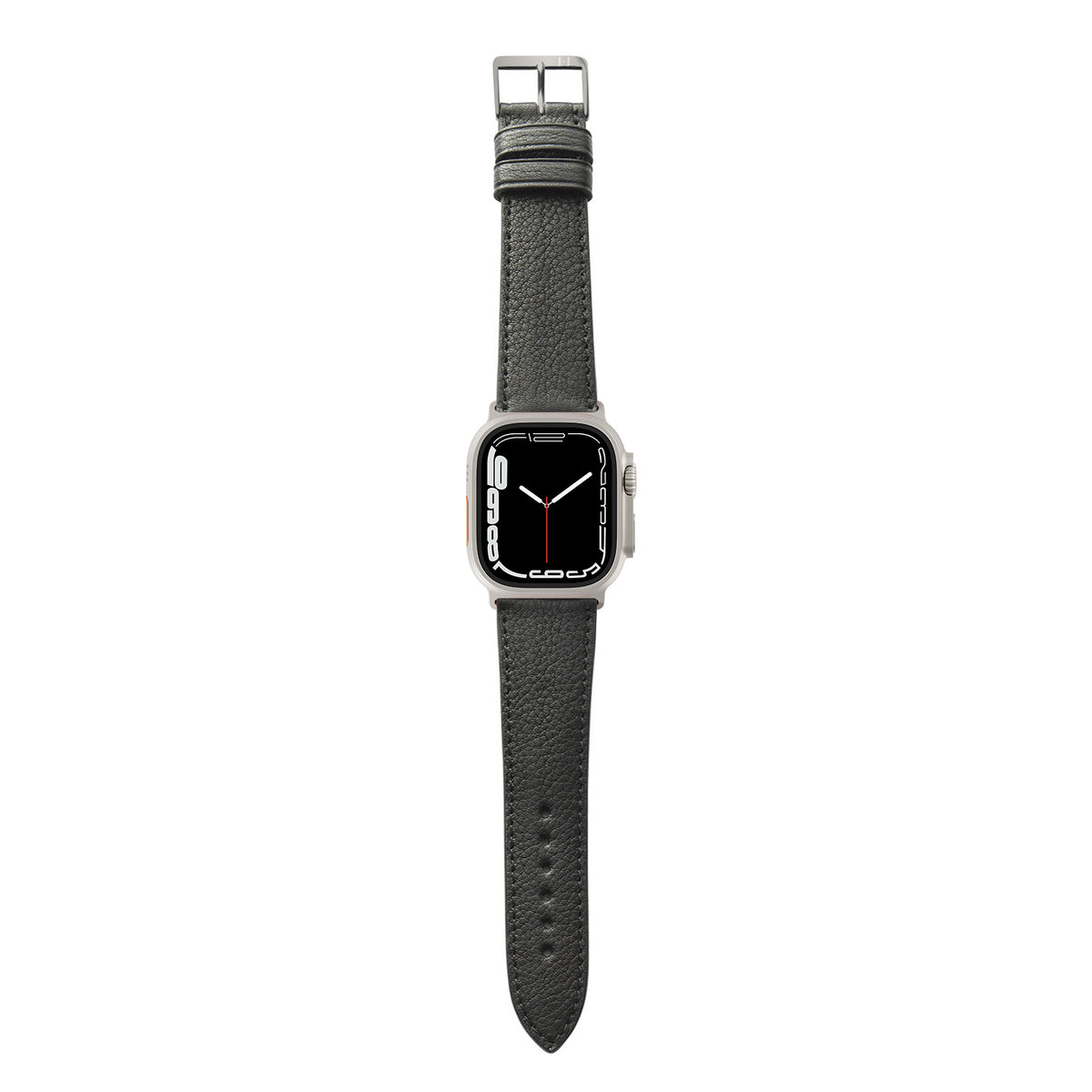 Apple Watch Ultra Armband EIMSBÜTTEL (zertifiziertes Bioleder) – Schwarz