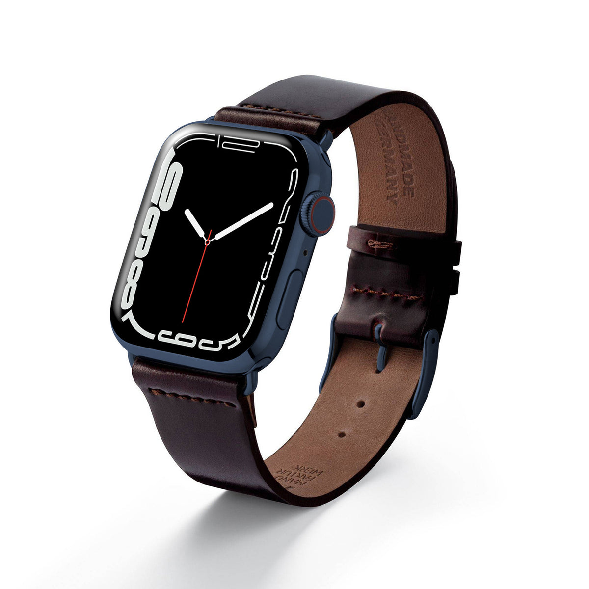 Cinturino in pelle per Apple Watch realizzato in Shell Cordovan &quot;EPPENDORF&quot; - Bordeaux