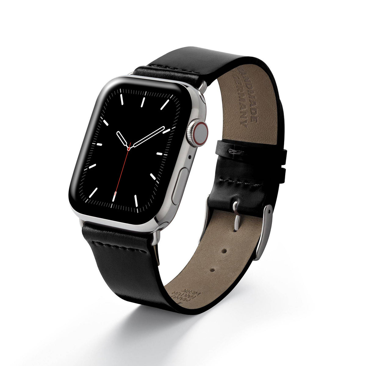 Bracelet cuir Apple Watch en Shell Cordovan &quot;EPPENDORF&quot; - noir