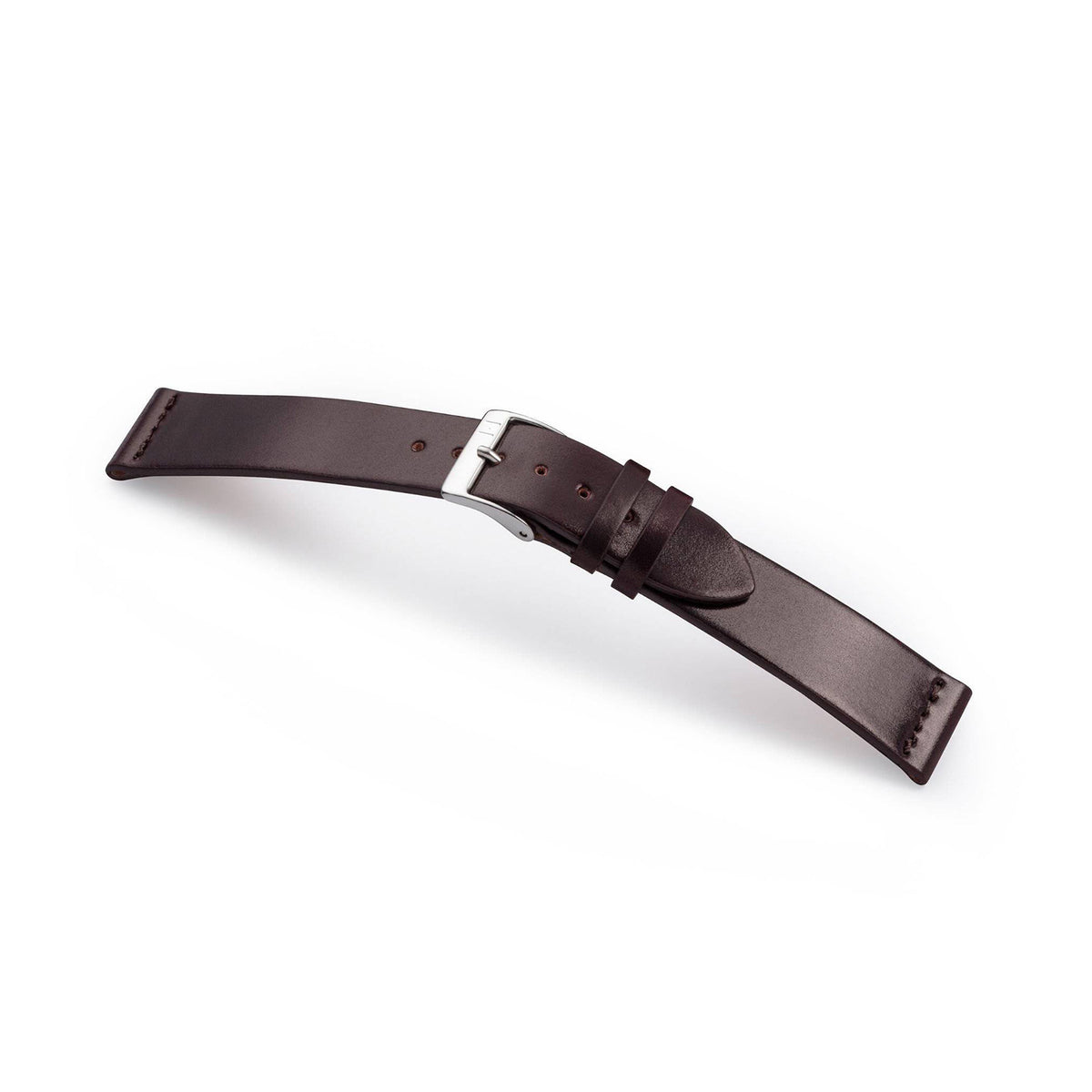 Watch strap &quot;EPPENDORF&quot; (Shell Cordovan) - silver clasp