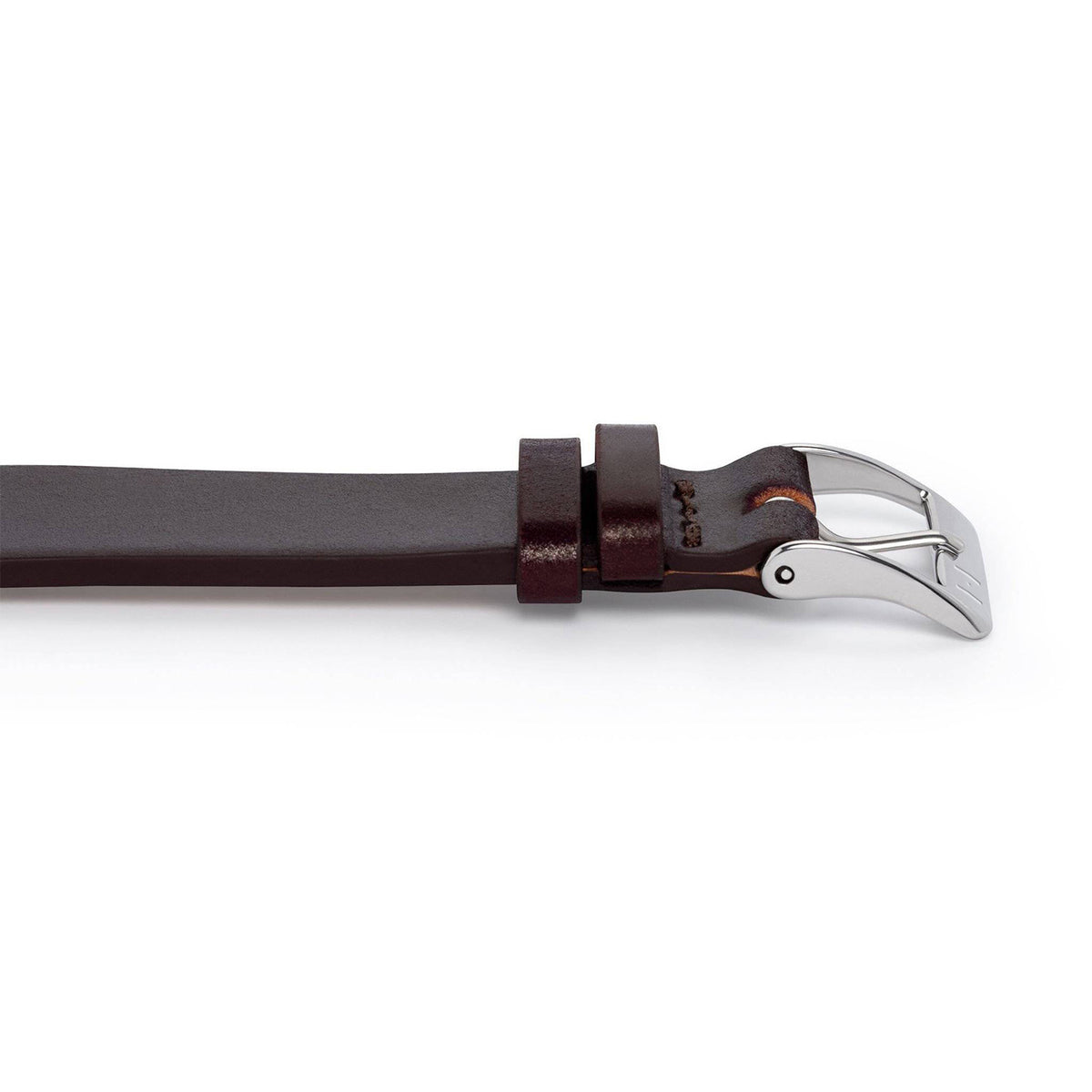 Watch strap &quot;EPPENDORF&quot; (Shell Cordovan) - silver clasp