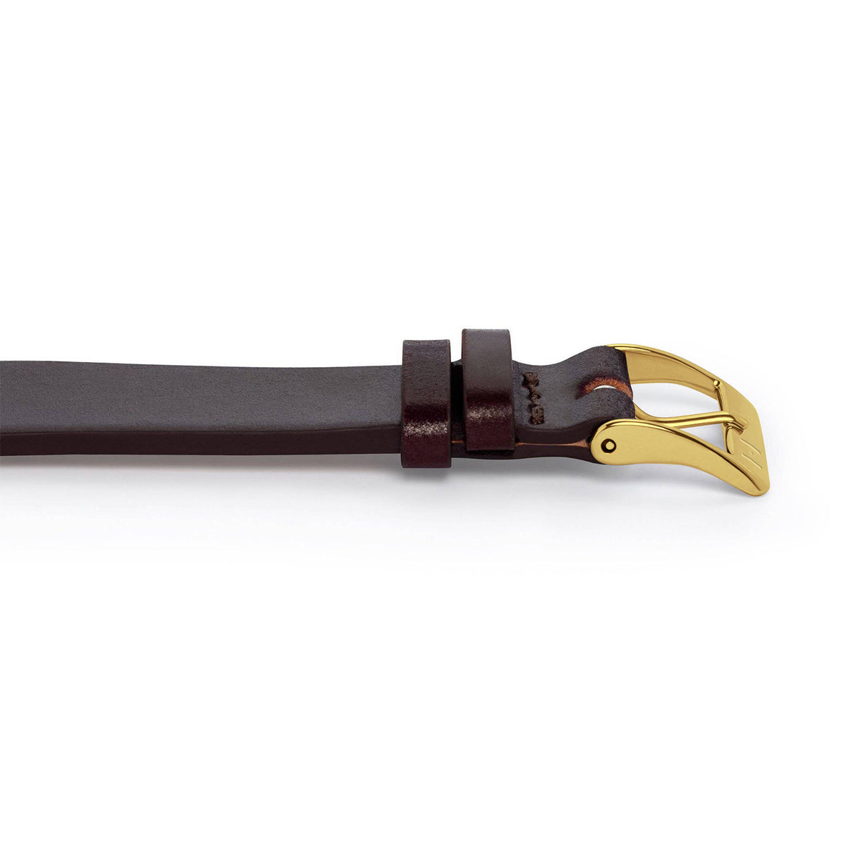 Watch strap &quot;EPPENDORF&quot; (Shell Cordovan) - gold clasp