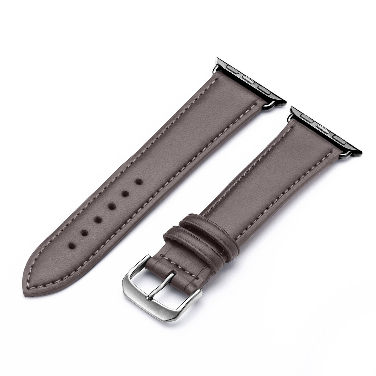 Vita Uhrenarmband aus Apfelleder für Apple Watch 10, handgefertigt, vegan, Mokka, von Happel