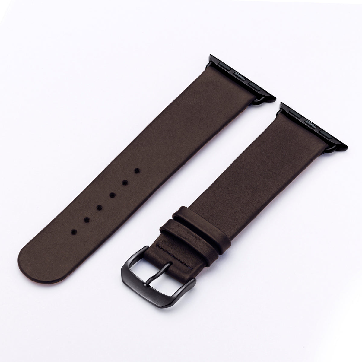 Siena Uhrenarmband aus Rindsleder für Apple Watch 10, handgefertigt, Mokka, von Happel