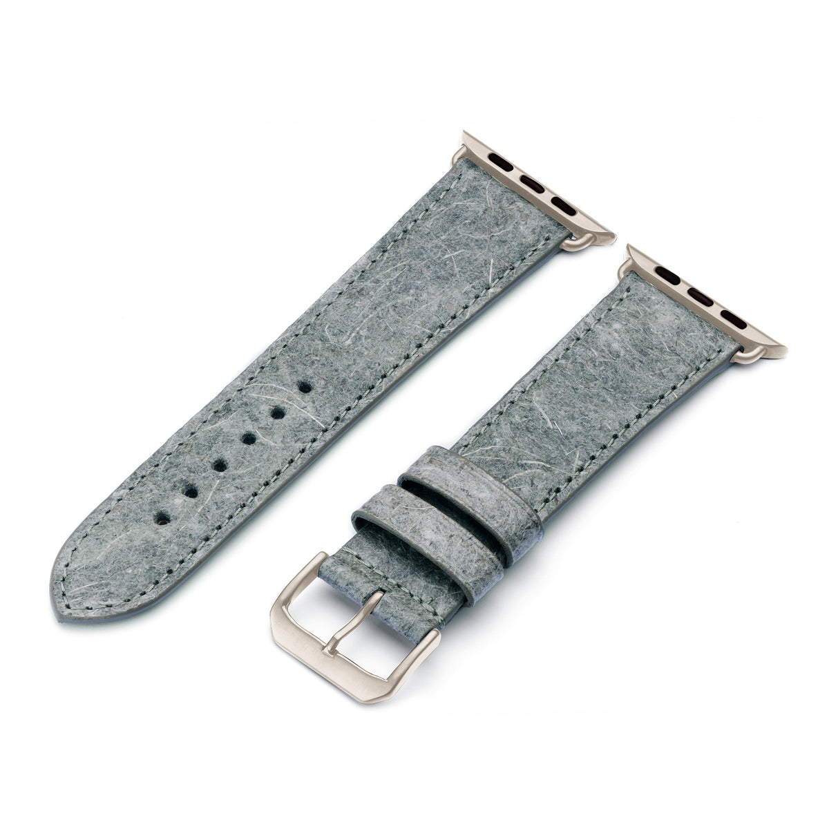 Apple Watch Kokosarmband TerraRibbon von Happel, handgefertigt, 100 % Vegan, Light Indigo
