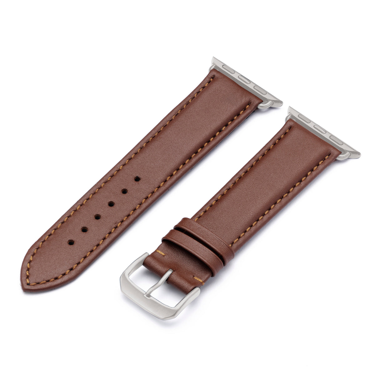 Apple Watch ULTRA Uhrenarmband Aquila von Happel, Leder, wasserfest, Mahagoni