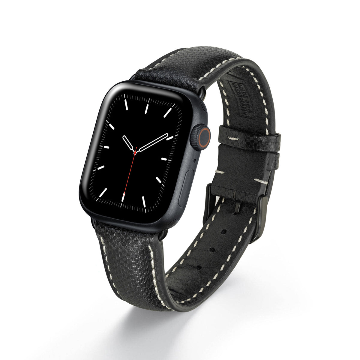 Apple Watch 1-9 Uhrenarmband AegisLine von Happel, Hightechband, wasserresistent, Schwarz