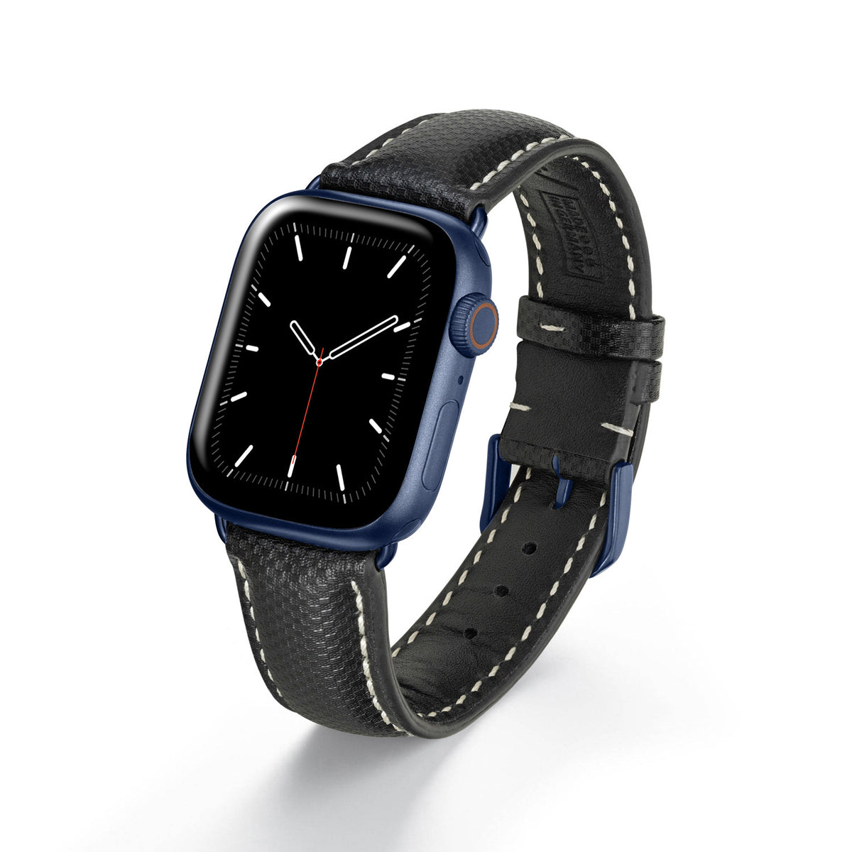 Apple Watch 1-9 Uhrenarmband AegisLine von Happel, Hightechband, wasserresistent, Schwarz