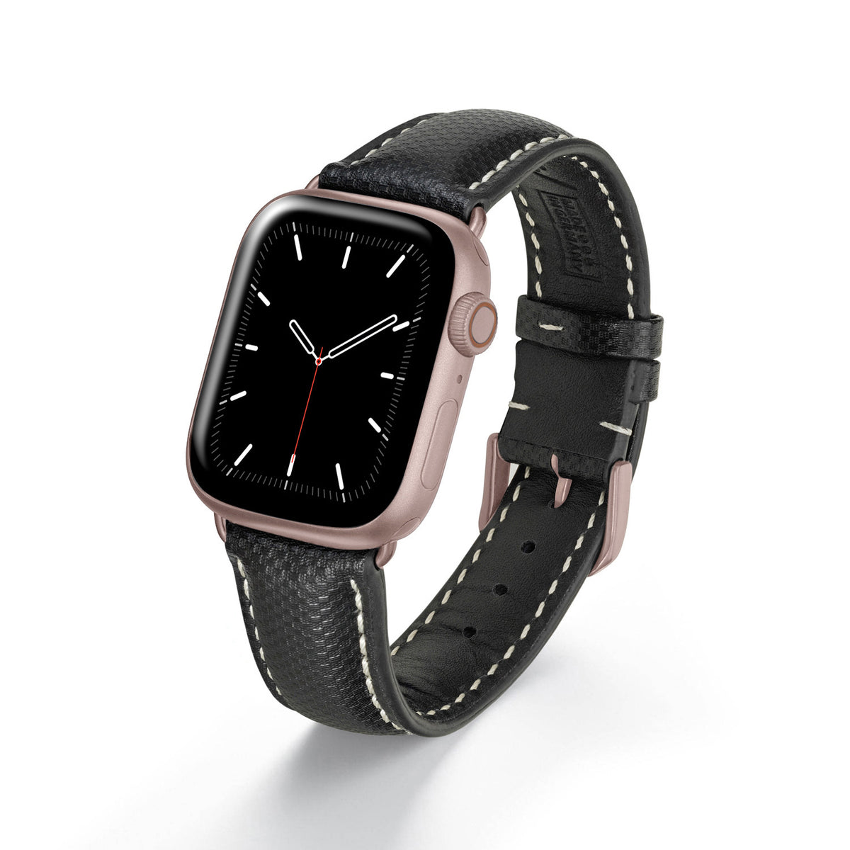 Apple Watch 1-9 Uhrenarmband AegisLine von Happel, Hightechband, wasserresistent, Schwarz
