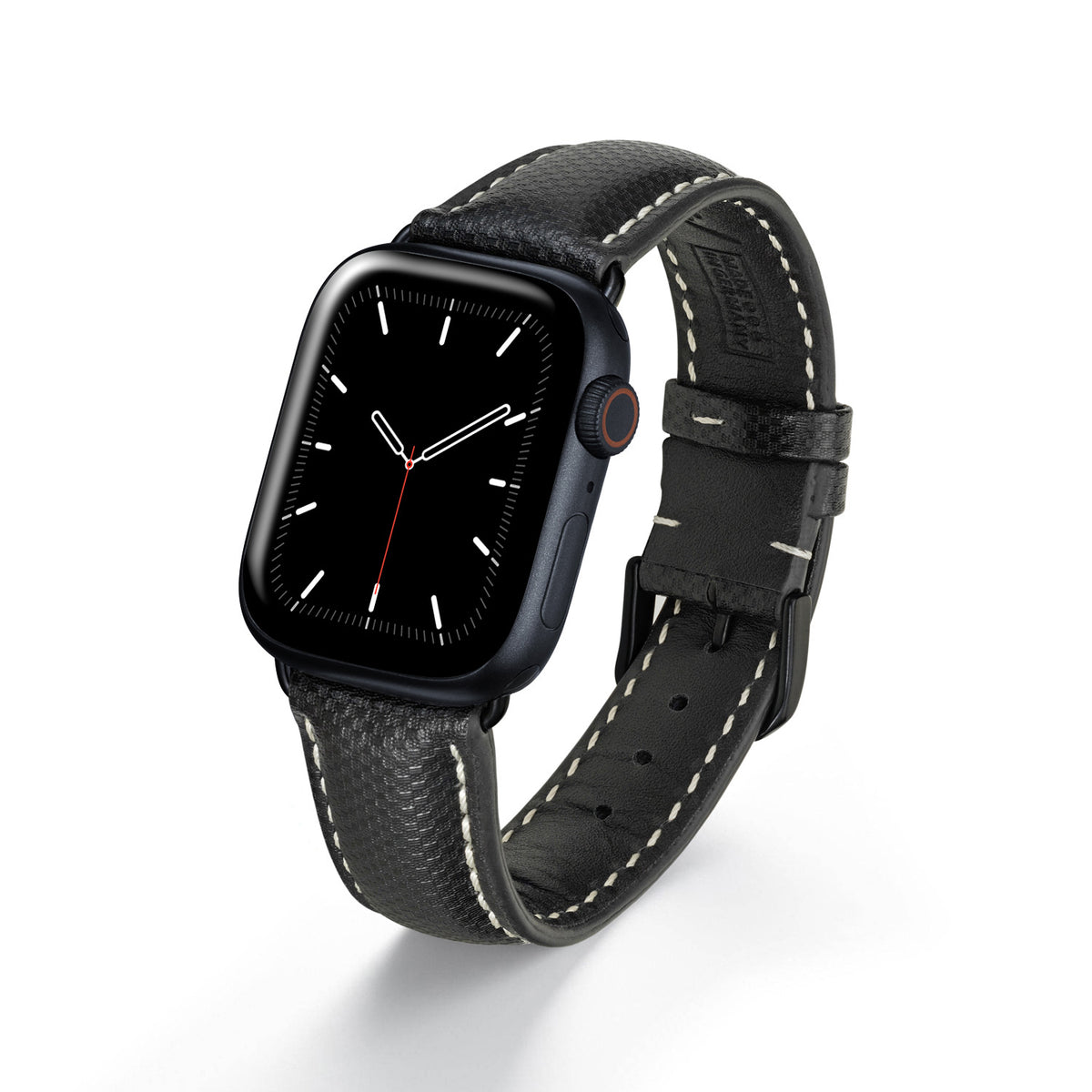Apple Watch 1-9 Uhrenarmband AegisLine von Happel, Hightechband, wasserresistent, Schwarz
