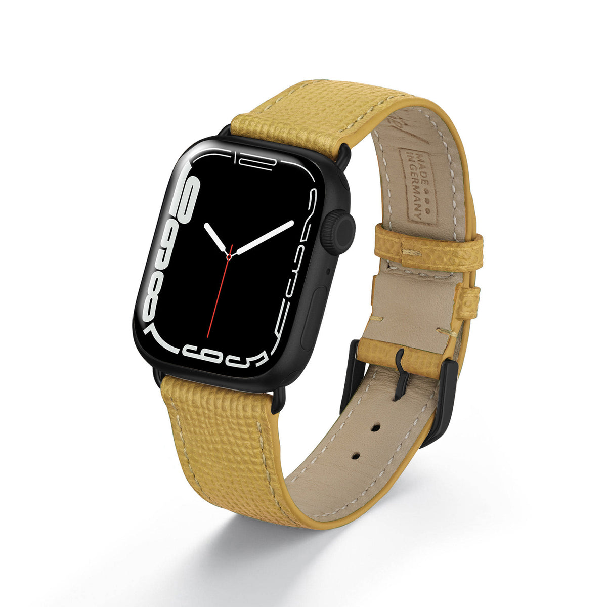 Apple Watch Uhrenarmband AvelloStrap von Happel, Rindsleder, handgefertigt, Sand