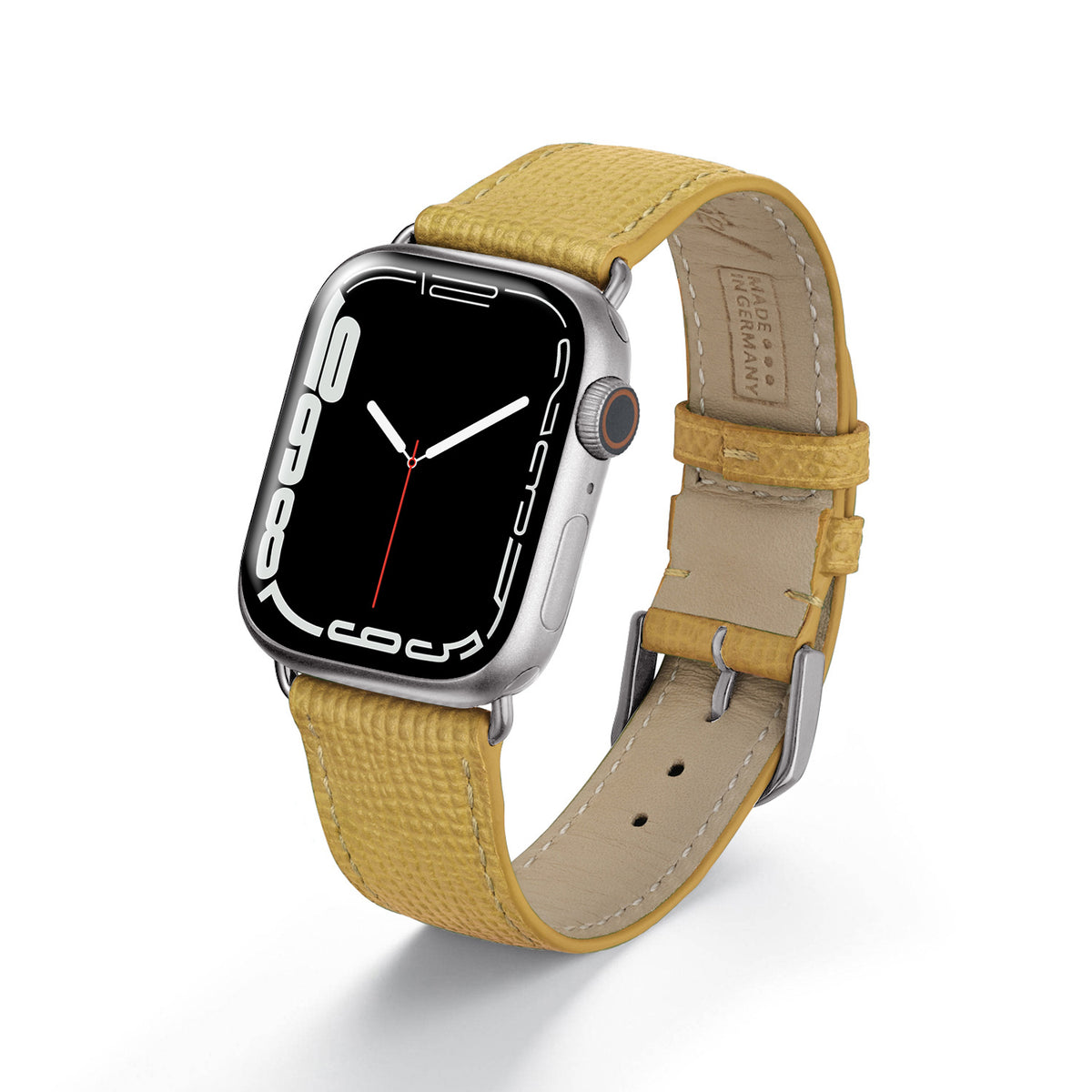 Apple Watch Uhrenarmband AvelloStrap von Happel, Rindsleder, handgefertigt, Sand