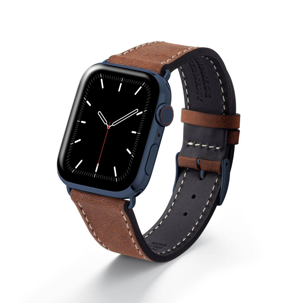 Apple Watch Zacht Leren Bandje &quot;HOHELUFT&quot; - Bruin