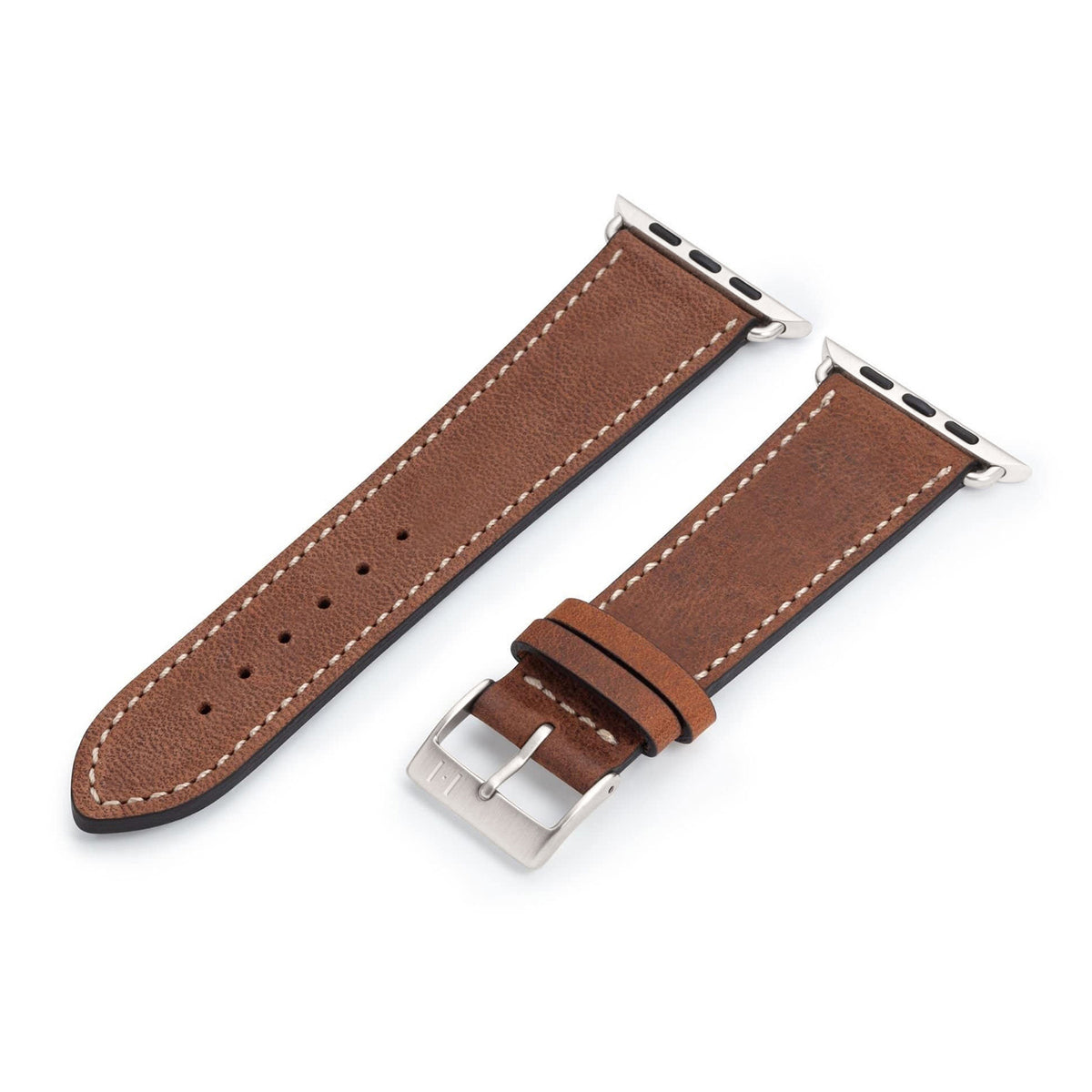 Apple Watch strap made of soft leather &quot;HOHELUFT&quot; - brown