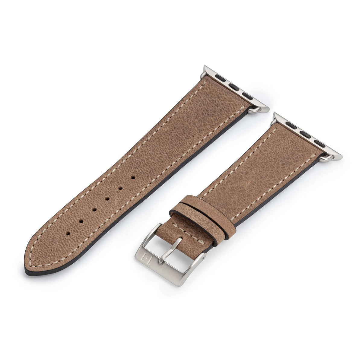 Apple Watch Ultra Armband HOHELUFT aus weichem Leder – Sand