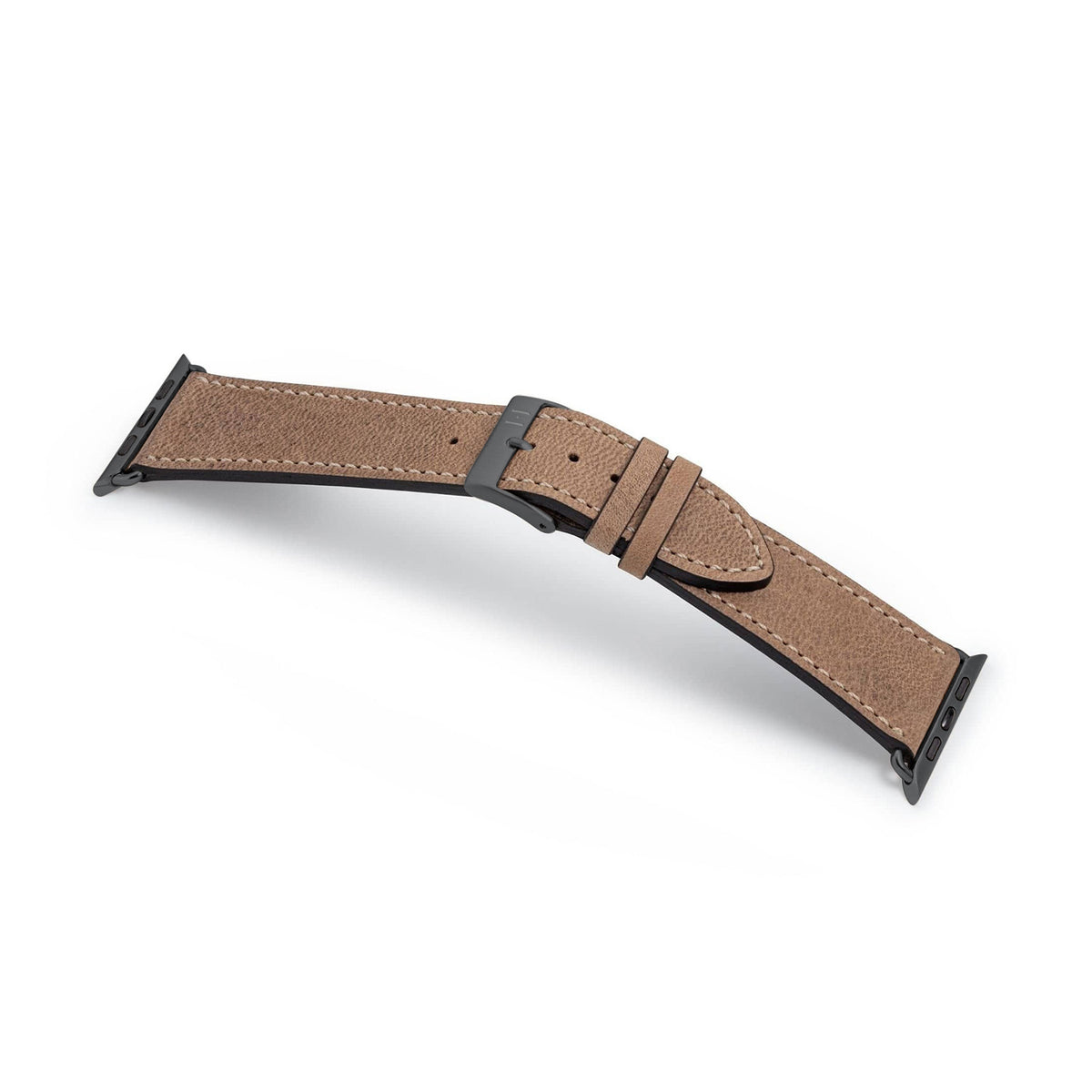 Bracelet Apple Watch en cuir souple &quot;HOHELUFT&quot; - sable