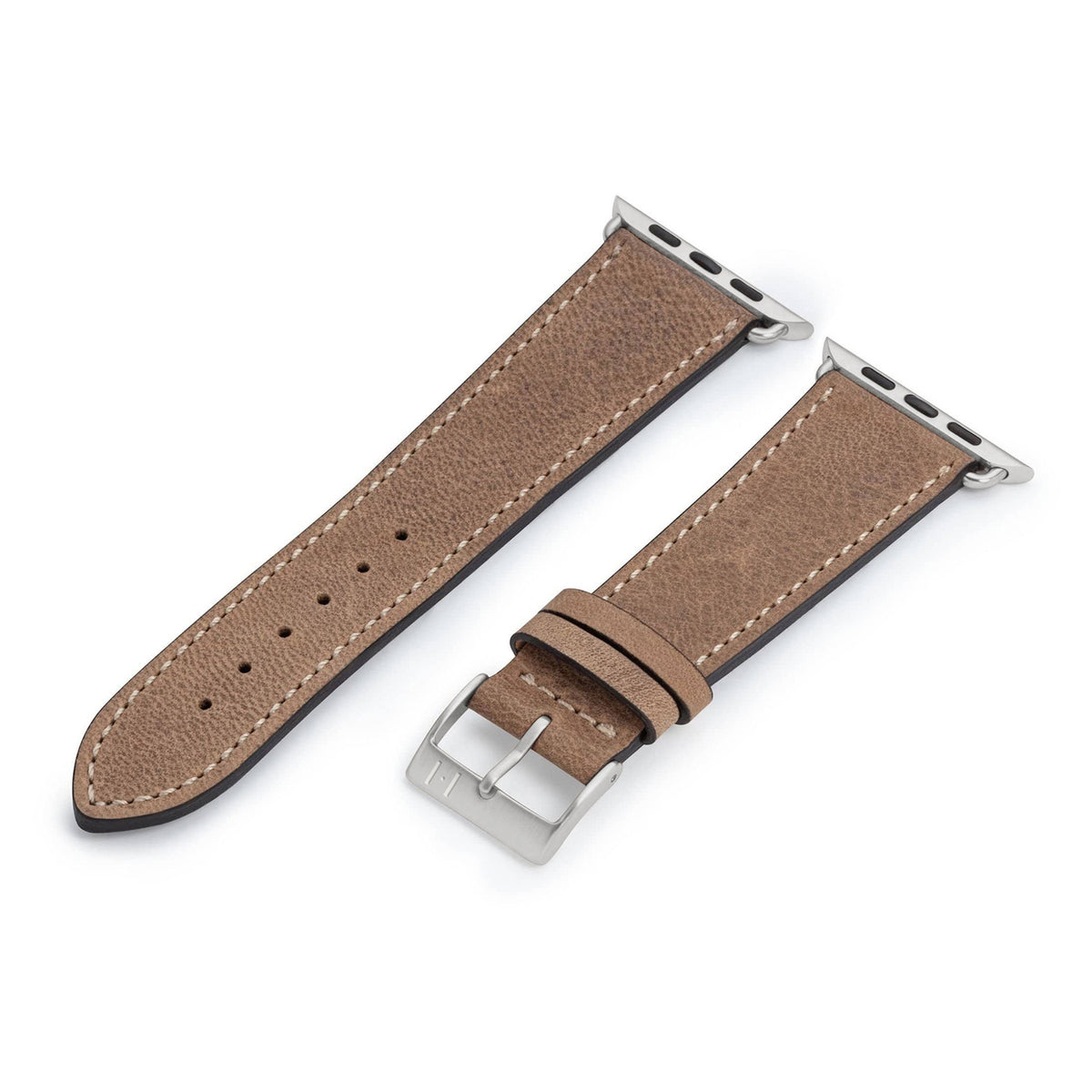 Apple Watch Armband aus weichem Leder &quot;HOHELUFT&quot; – Sand