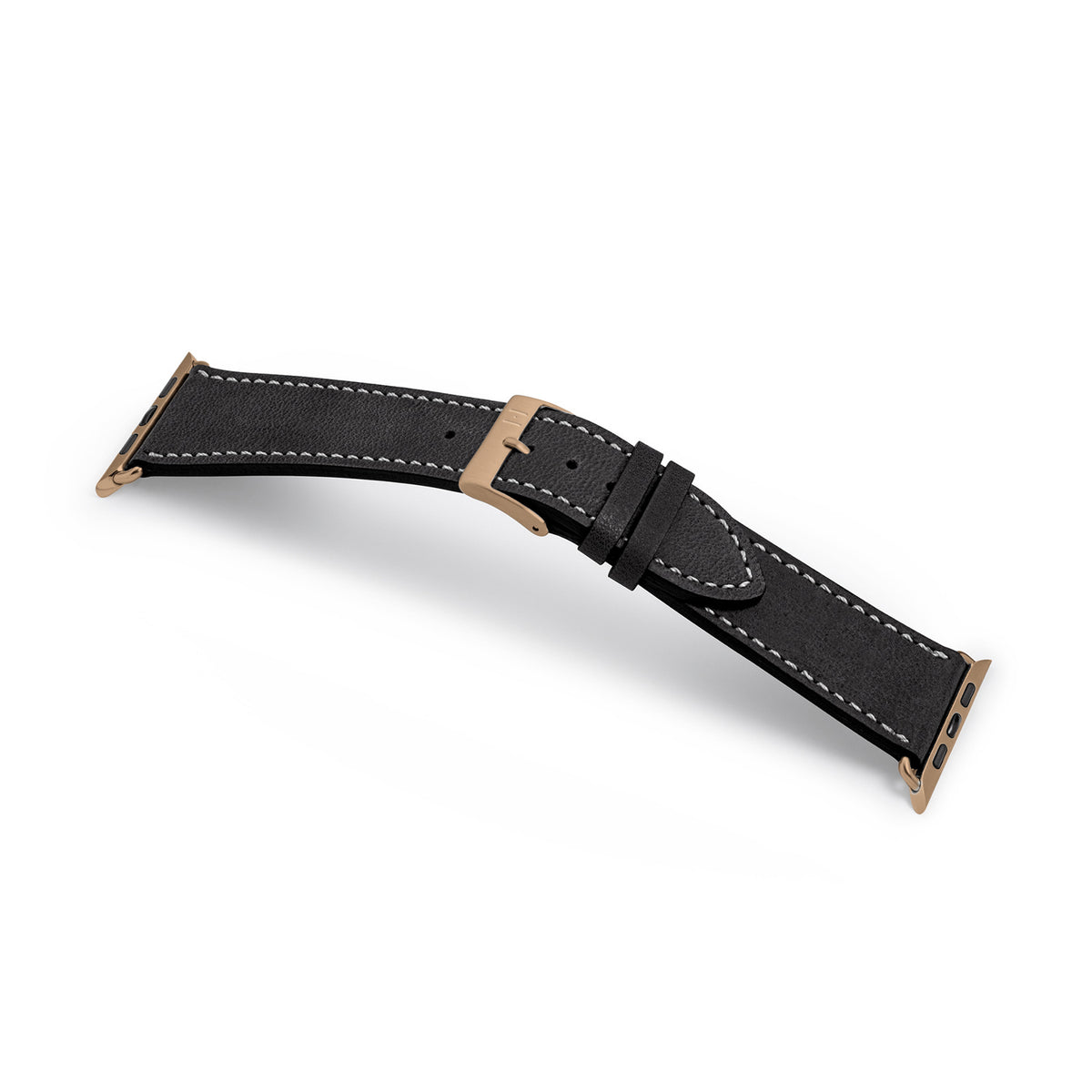 Apple Watch strap made of soft leather &quot;HOHELUFT&quot; - black