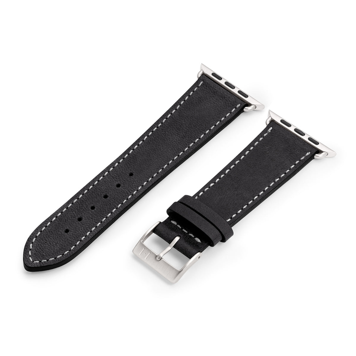 Apple Watch strap made of soft leather &quot;HOHELUFT&quot; - black