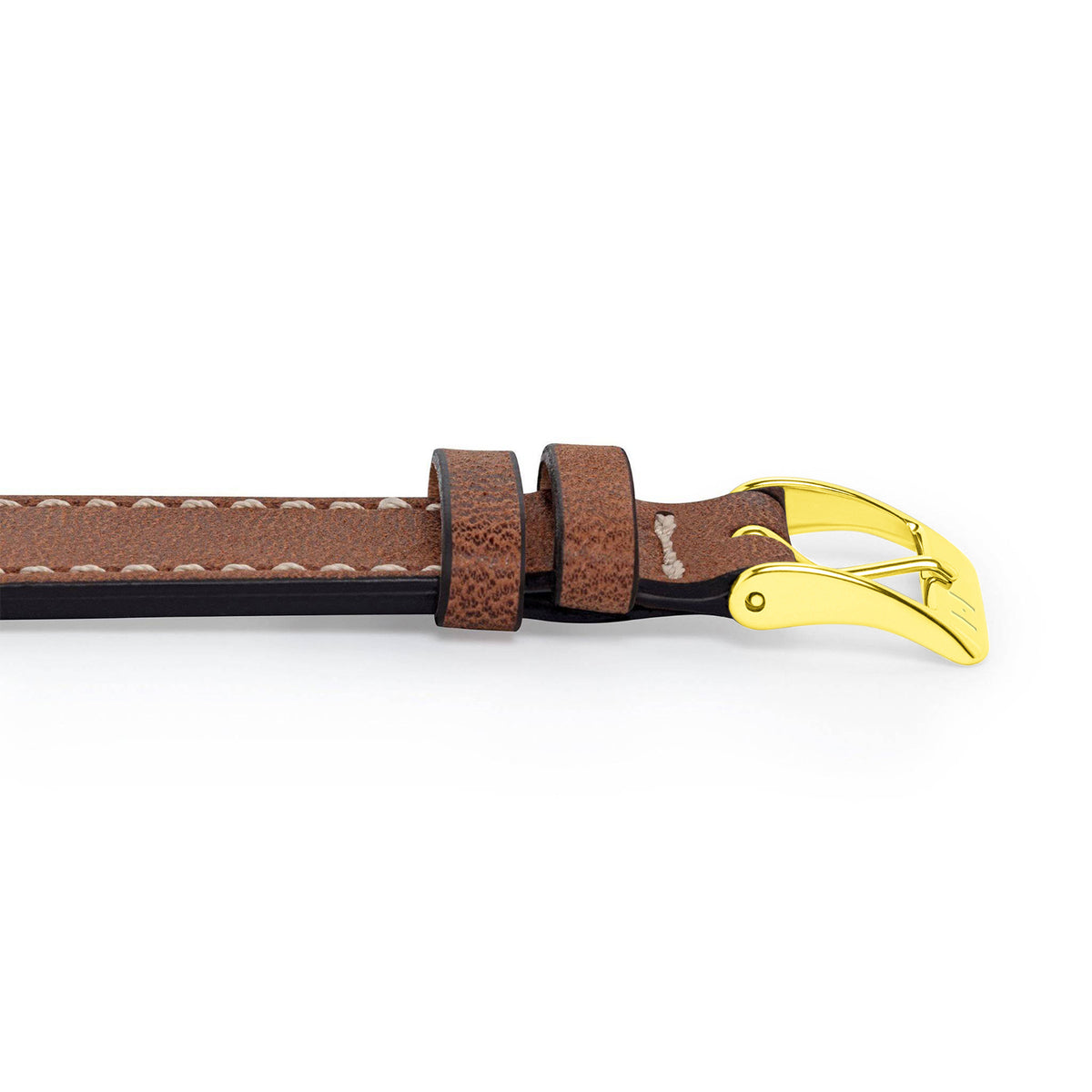 Bracelet montre compatible Tudor Black Bay 58 20 mm &quot;HOHELUFT&quot; (cuir végétal vintage) - fermoir doré