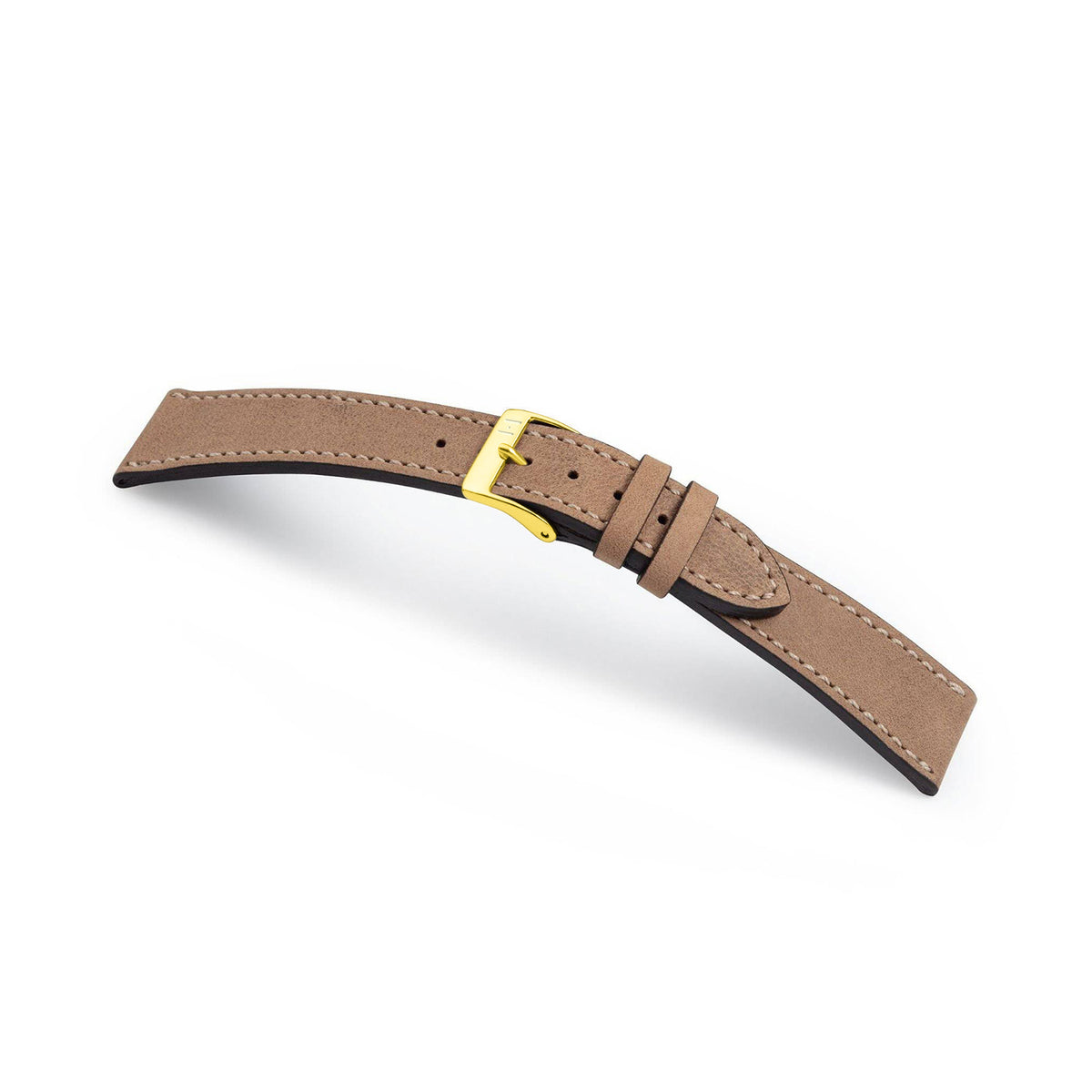 Tudor Black Bay 41 compatible watch strap 22 mm &quot;HOHELUFT&quot; (vegetable vintage leather) - gold clasp