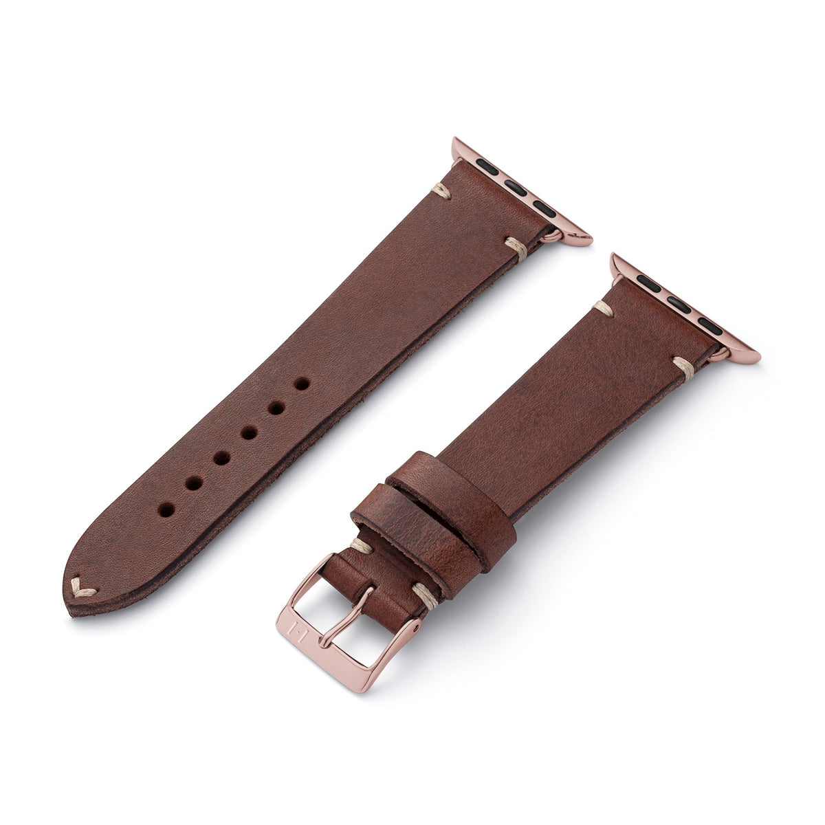 Apple Watch leather strap made of vintage leather &quot;ST. PAULI&quot; (cowhide) - mocha 