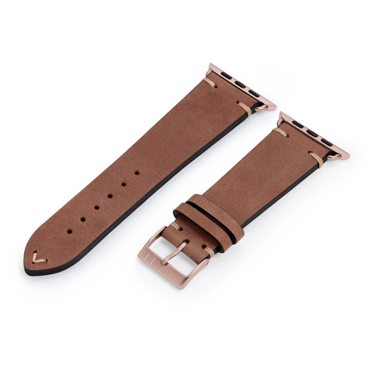 Bracciale Apple Watch cinturino vintage &quot;UHLENHORST&quot; (pelle vintage vegetale) - marrone