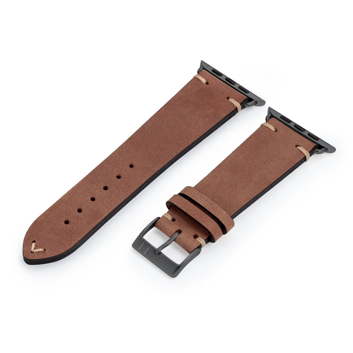 Apple Watch bracelet vintage strap &quot;UHLENHORST&quot; (vegetable vintage leather) - brown