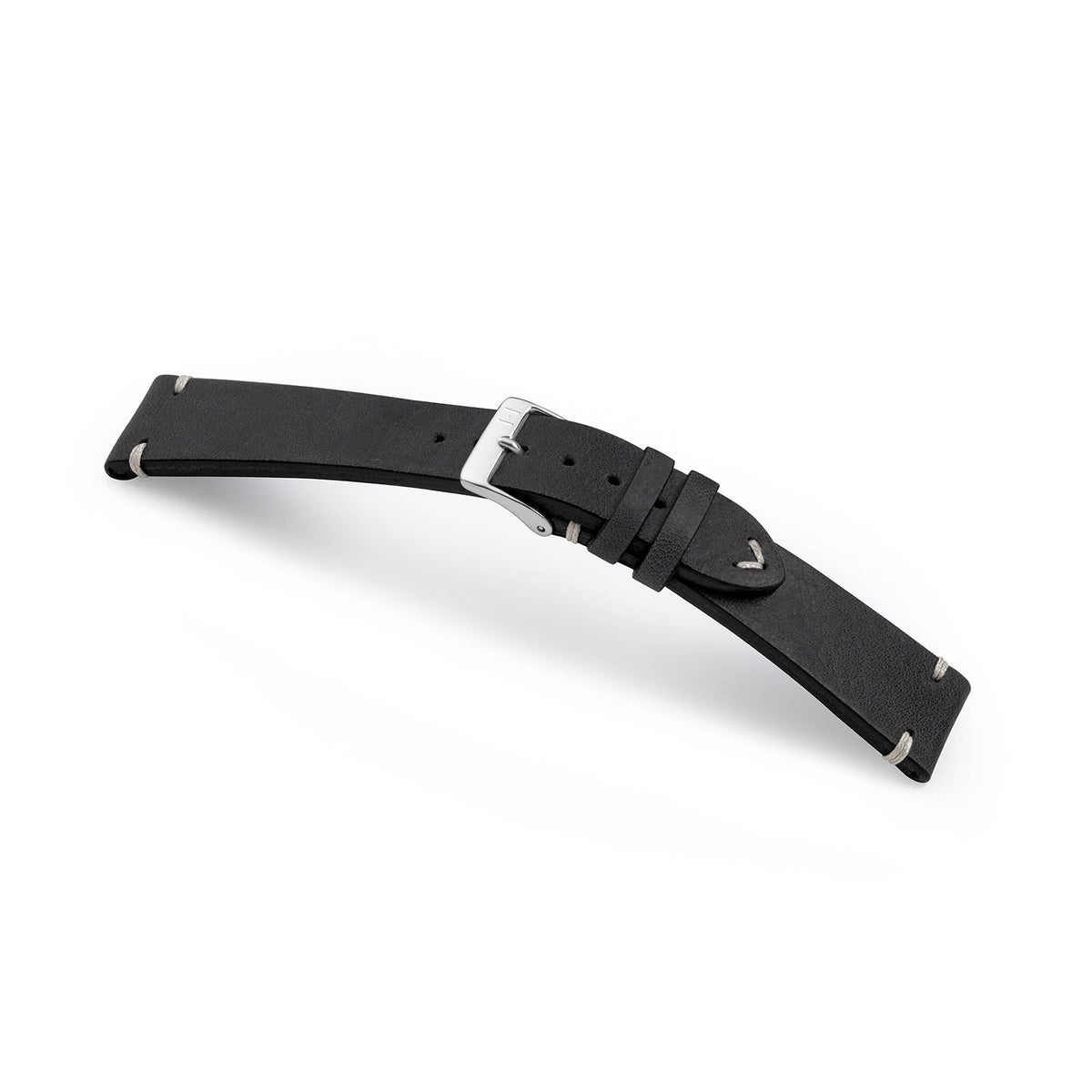 Apple Watch Ultra Armband Vintage-Strap UHLENHORST (Vegetabiles Vintage Leder) – Schwarz