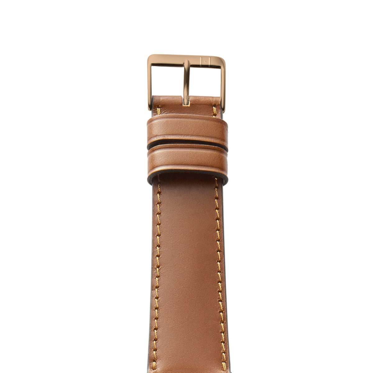 Apple Watch leather strap made of Shell Cordovan &quot;WINTERHUDE&quot; - Cognac