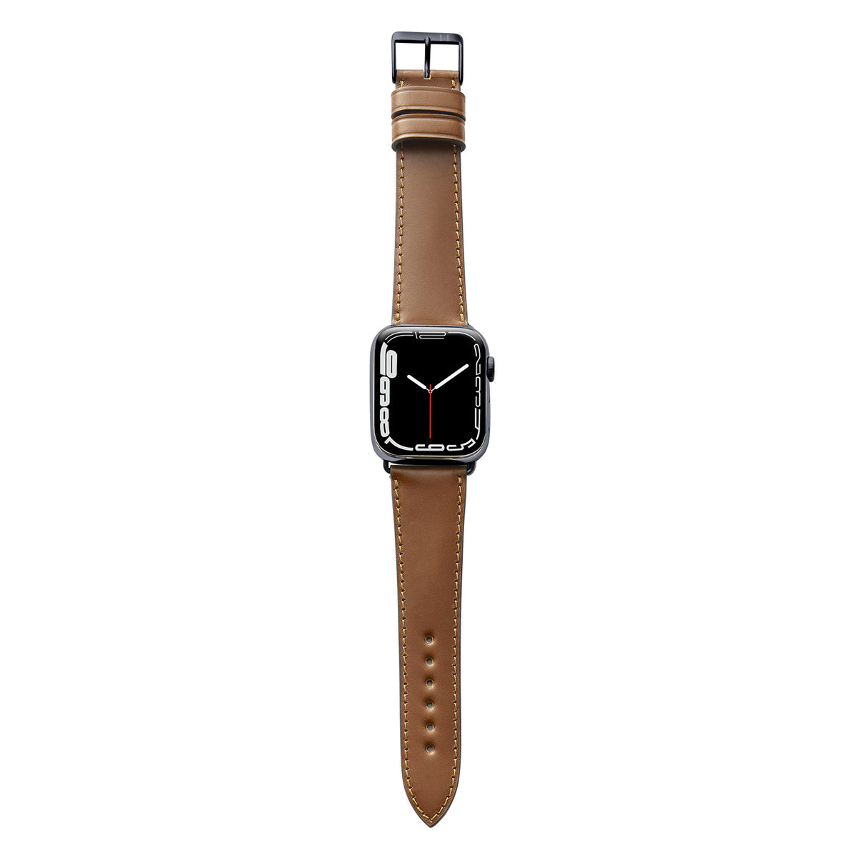 Cinturino in pelle per Apple Watch realizzato in Shell Cordovan &quot;WINTERHUDE&quot; - Cognac