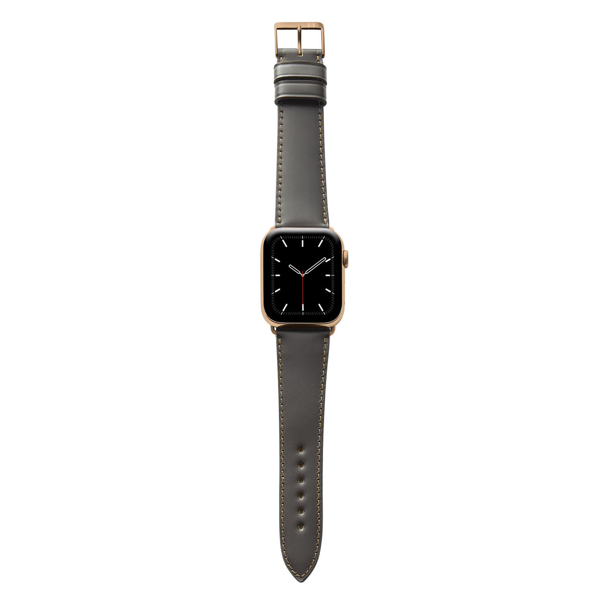 Bracelet en cuir Apple Watch en Shell Cordovan &quot;WINTERHUDE&quot; - Moka