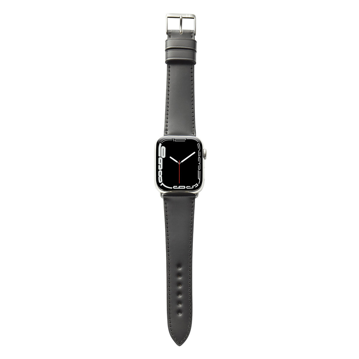 Apple Watch Lederen Riem Shell Cordovan &quot;WINTERHUDE&quot; - Zwart