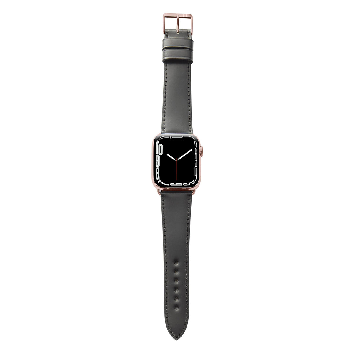 Bracelet en cuir Apple Watch en Shell Cordovan &quot;WINTERHUDE&quot; - noir